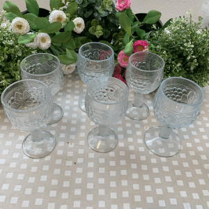 Juego de seis copas de vino