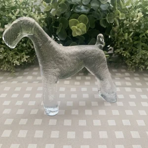 Figura decorativa perro cristal