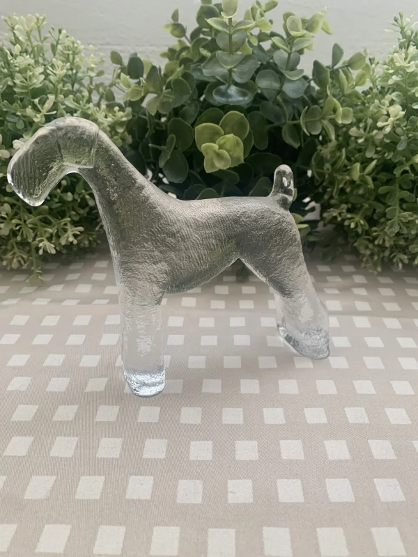 Figura decorativa perro cristal