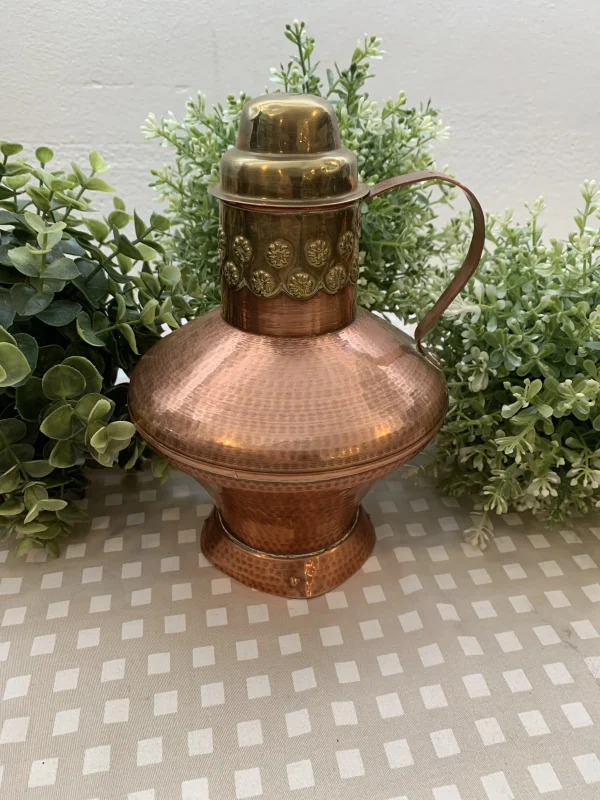 Vasija de cobre tapa broce - Imagen 2